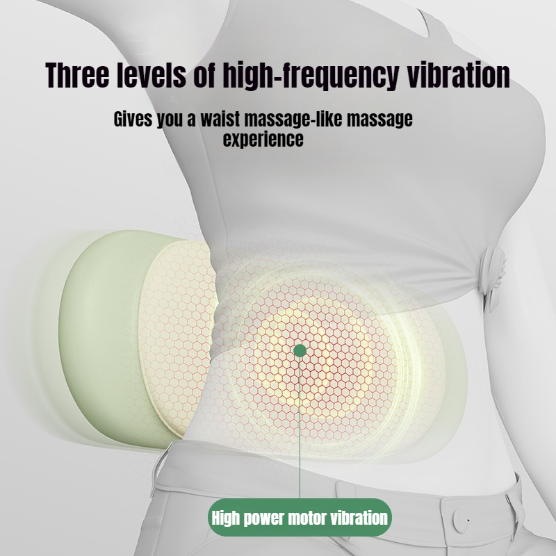 Pulse Heat Lumbar Vertebra Massager, Lift Massager, Waist Curvature Improvement, Compress
