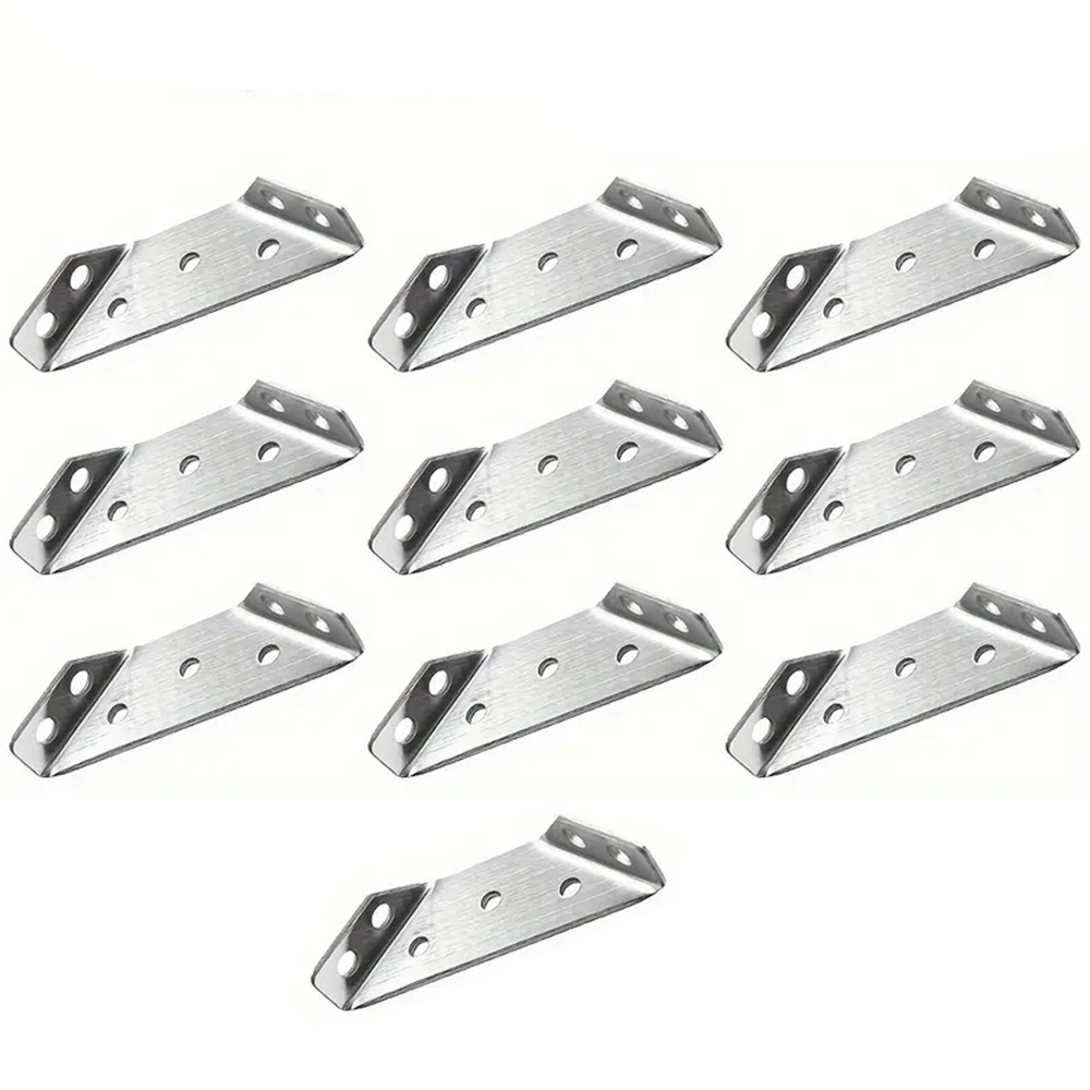 Thickened Stainless Steel Angle Bracket Heavy Duty Corner Fixer for Cabinets & Furniture Support