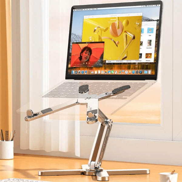 Portable X Type Bracket for Laptop, Foldable Laptop Stand, Adjustable Aluminum Alloy