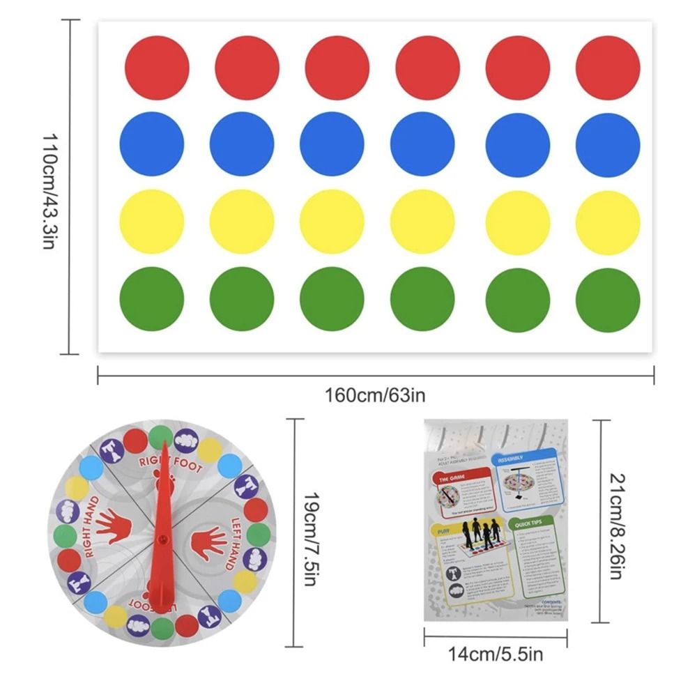 Twister Game Family Party Multiplayer Indoor Outdoor Game