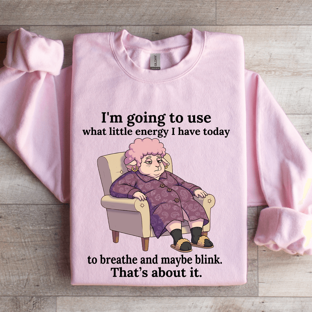 I'm Going To Use What Little Energy Sweatshirt