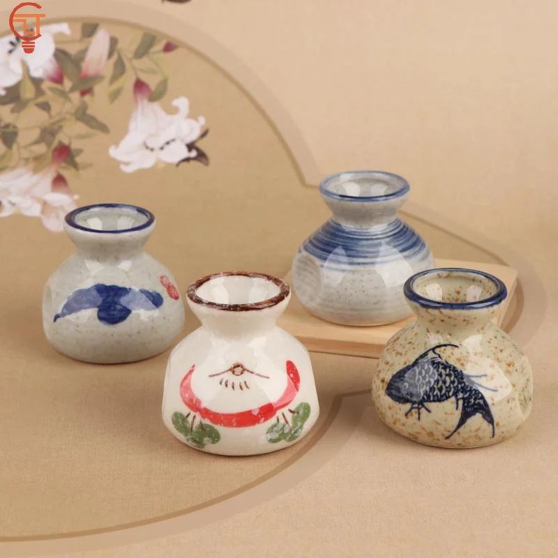 Chinese Style Mini Ceramic Vase Storage Jar Decor