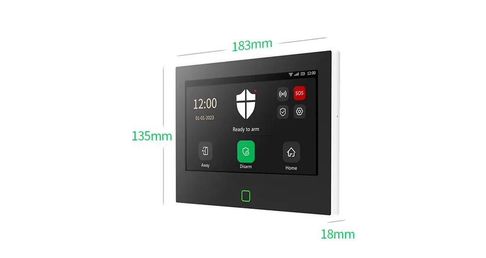 Staniot 7 inches Smart Home Alarm System – WiFi & 4G Tuya Security Kit with 120dB Siren, 5000mAh Battery, Alexa/Google