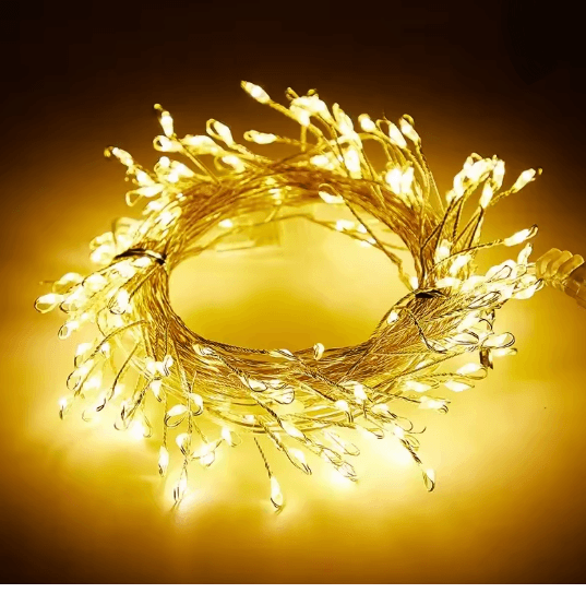 GlowCascade USB Firecracker Fairy String Lights