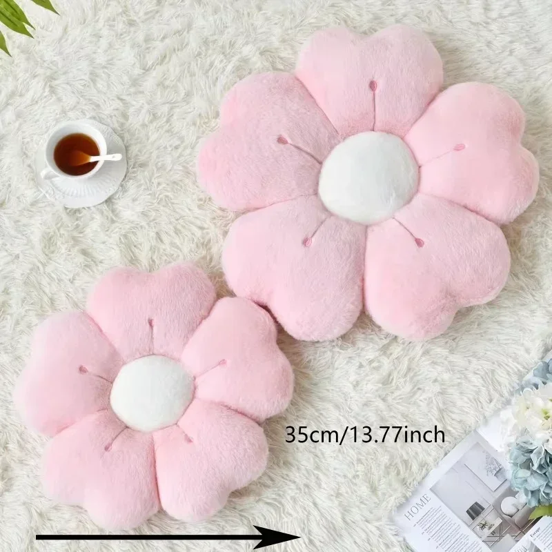 Daisy Seat Cushion Sunflower Pillow Flower Mat Plush Toy Mat Office Mat Christmas Gift