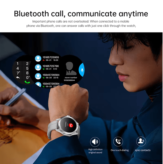 S4 Ultra GPS Smart Watch with AMOLED Display and Bluetooth Calling