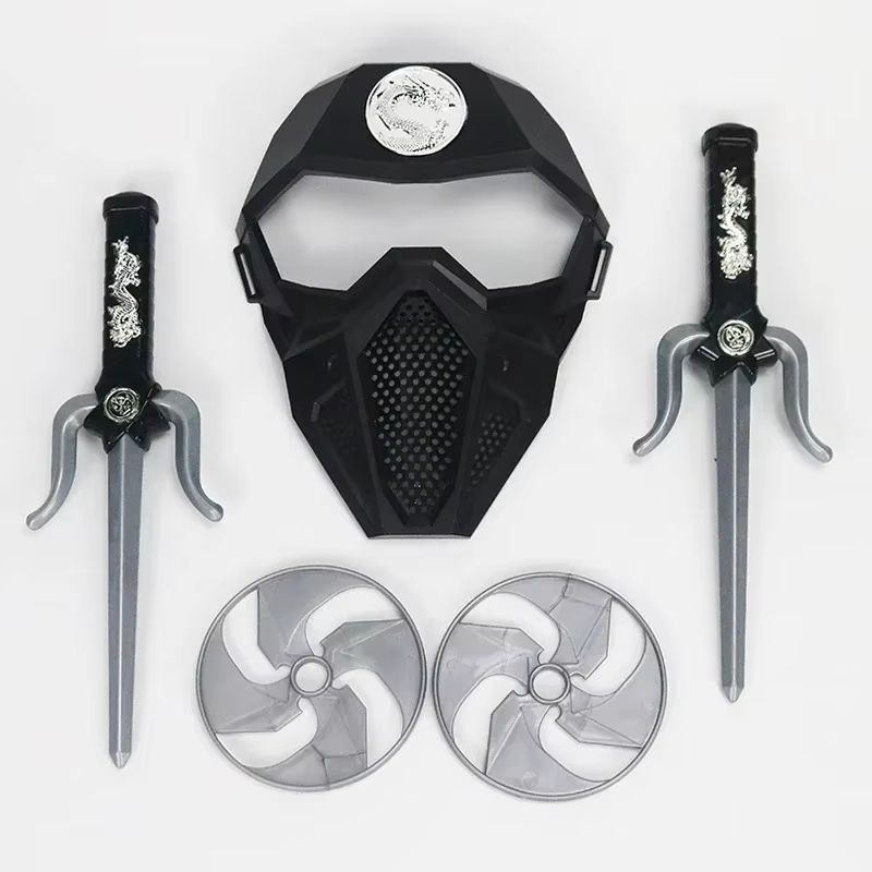 NinjaStrike Kids Ninja Costume Toy Set With Daggers and Darts