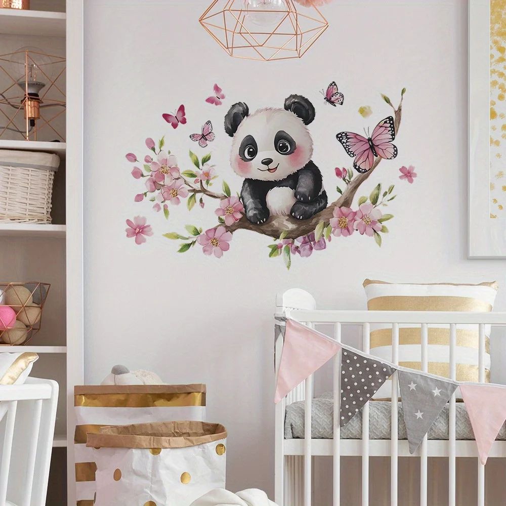 Panda Blossom Wall Sticker