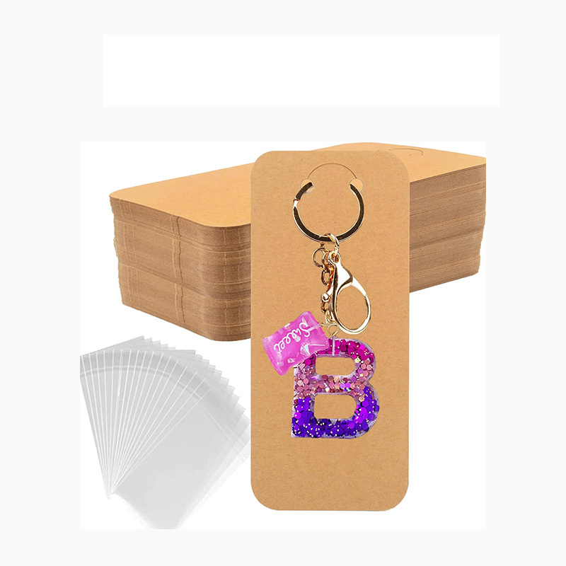 Necklace Display Holder Paper Keychain Cards Key Rings Organizers Jewelry Making Packaging