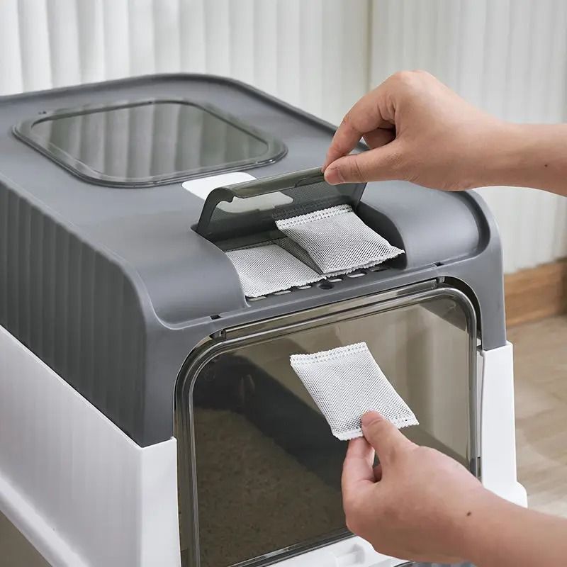 Fully Enclosed Anti-Splash Cat Litter Box