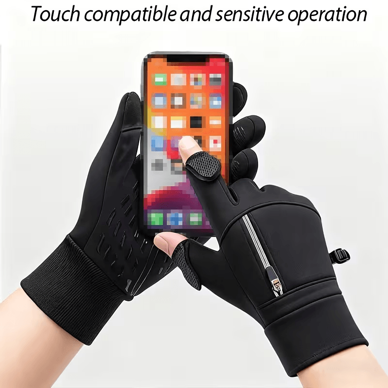 FrostGrip Flip-Open Winter Gloves | Stay Warm & Text with Ease in Cold Weather