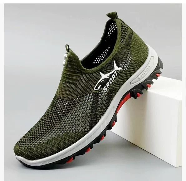 Mens Summer Mesh Sneakers Lightweight Breathable Casual Walking Shoes