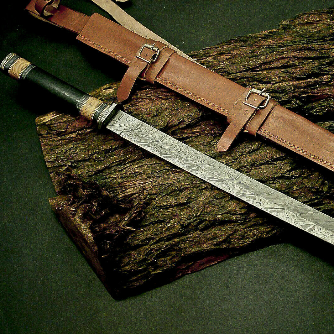 Experience the Ultimate Combat Experience with Our Katana Warrior Sword Premium Damascus Steel