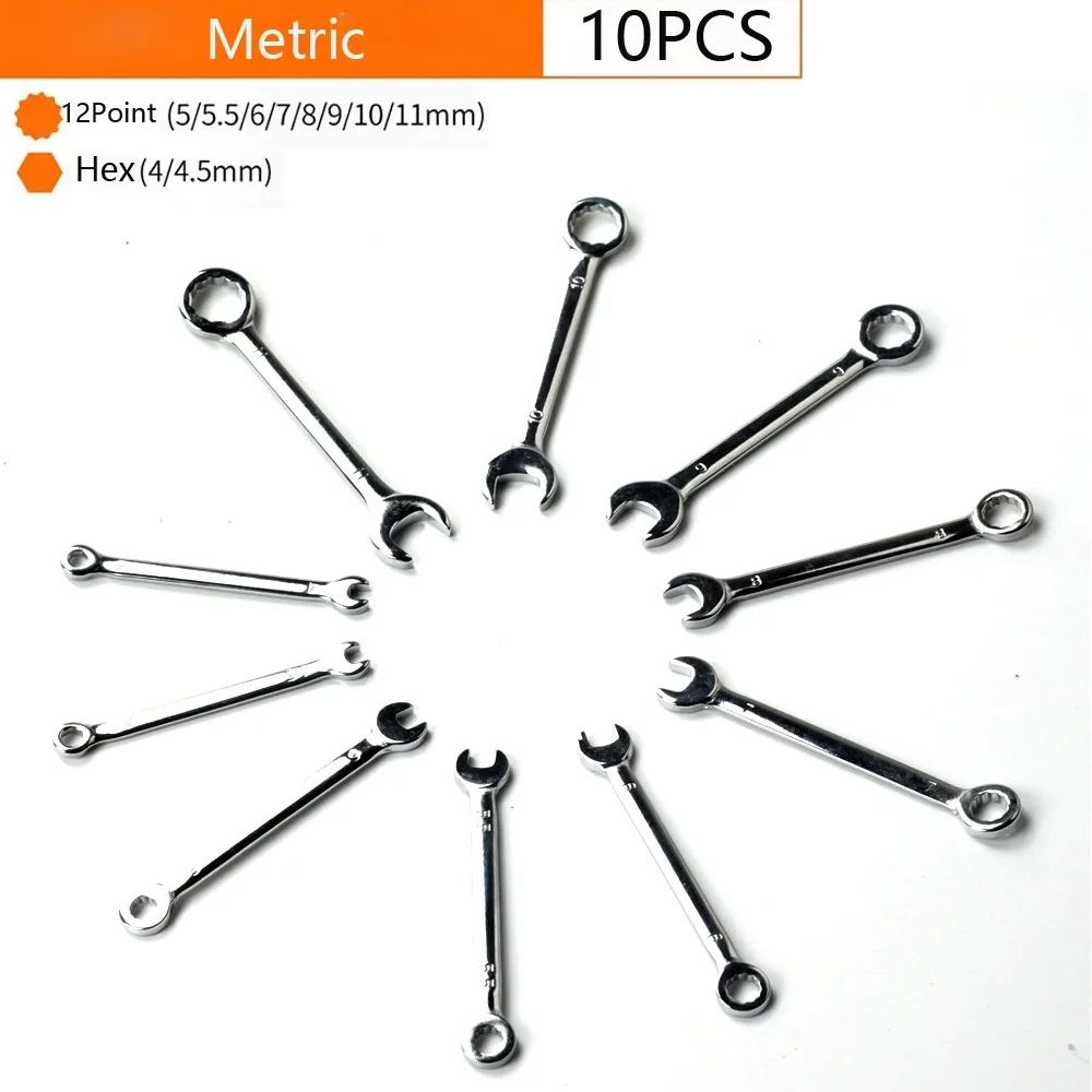 Mini Spanner Wrench Set with Key Ring