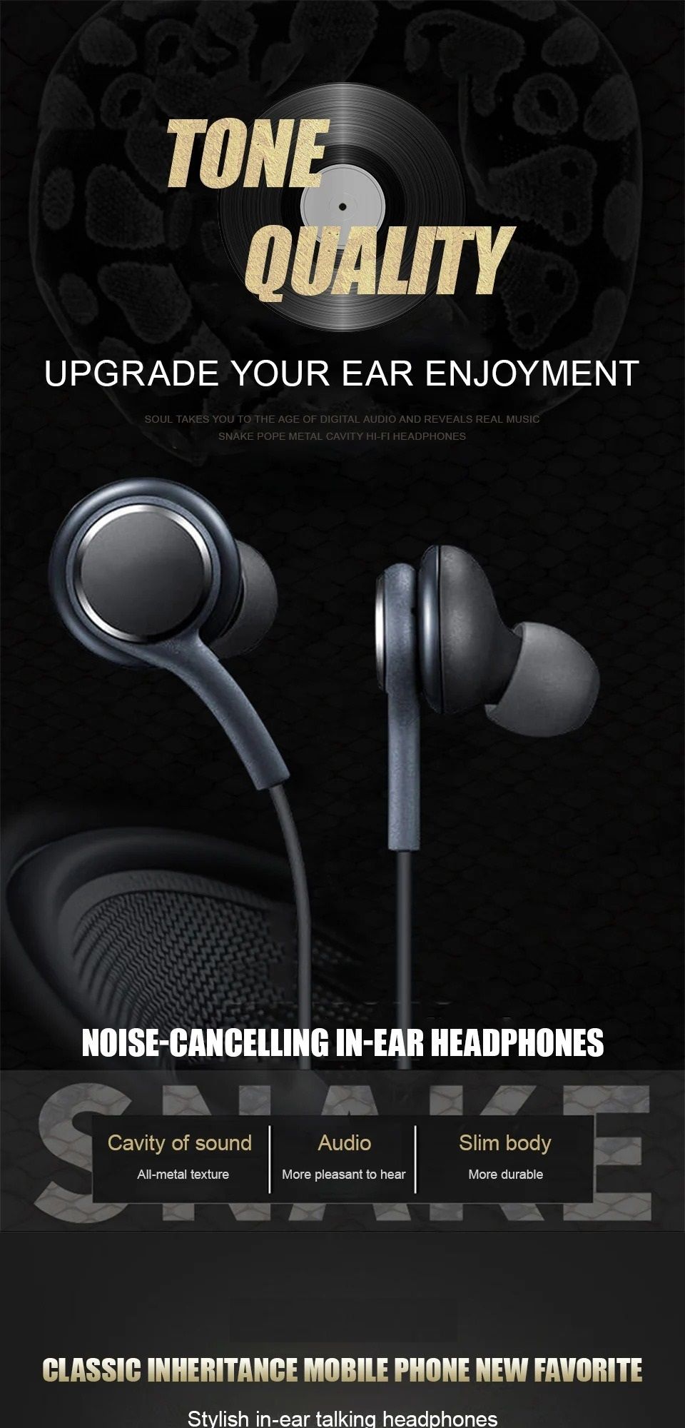 Premium Type-C Wired Earphone With Mic