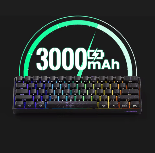 MONSGEEK FUN60 PRO & MAX HE Magnetic Switch 60% Wireless Gaming Keyboard with Rapid Trigger & 8K Polling