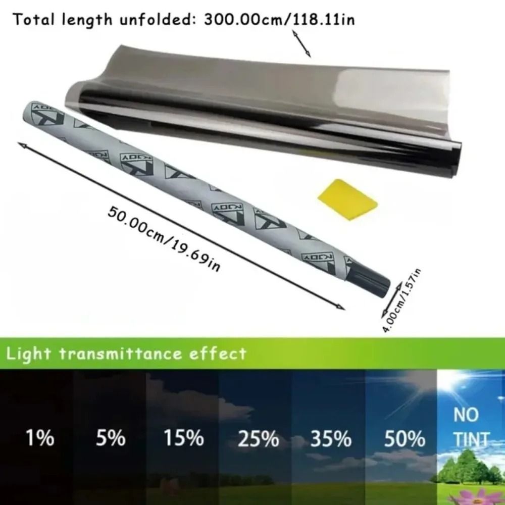 Black Window Tint Film for Car and Home UV Solar Protection