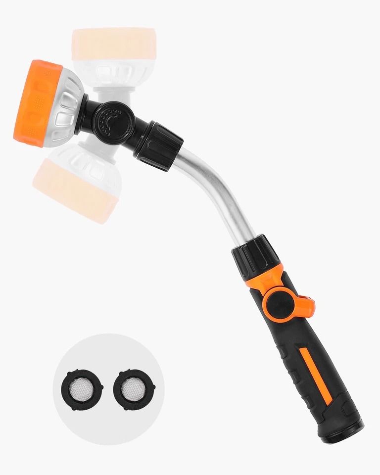 Heavy Duty Garden Hose Watering Wand with Spray Patterns & Swivel Head