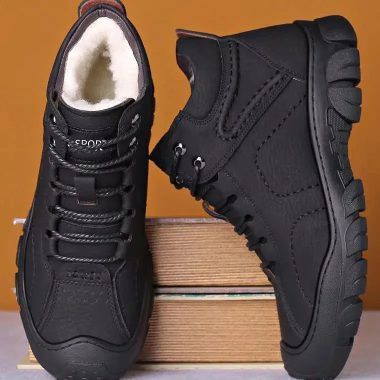 Men's Waterproof Snow Boots – Insulated, Non-Slip Winter Footwear