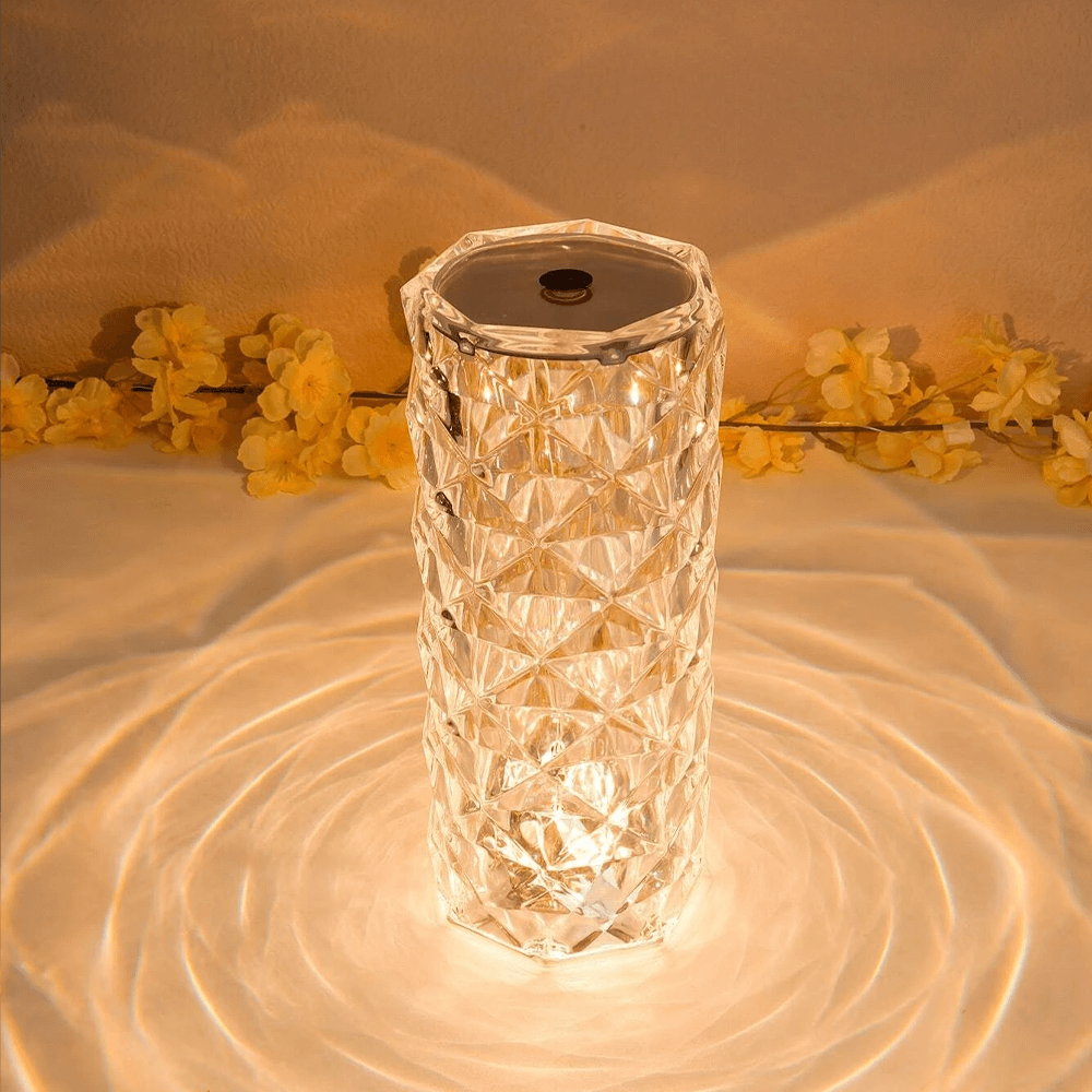 Touching Control Rose Acrylic Lamp