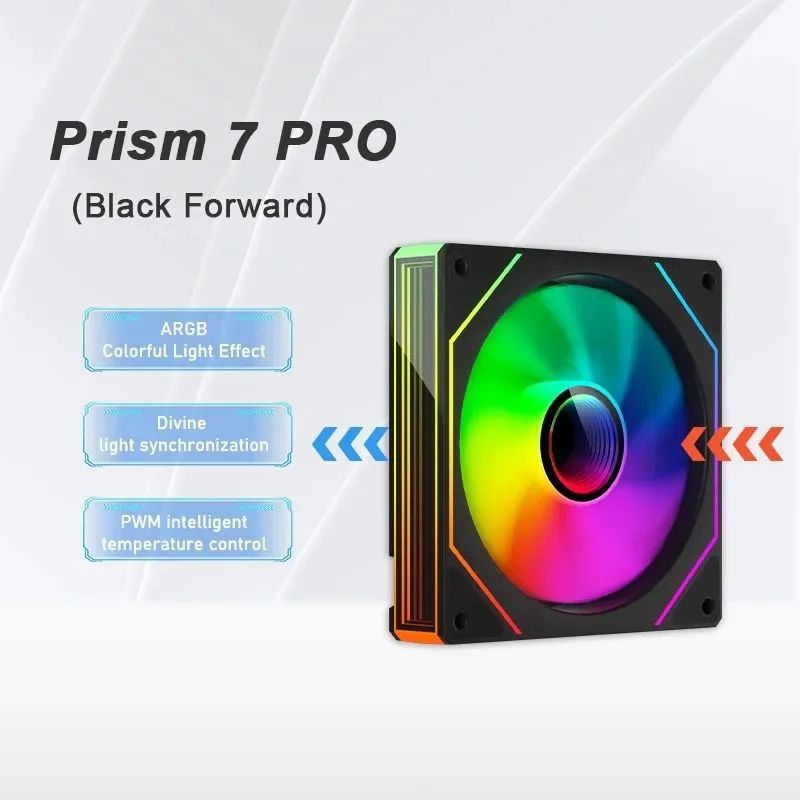 LDPCSJ PRISM 4 PRO 120mm ARGB PWM PC Cooling Fan Quiet 45.2CFM