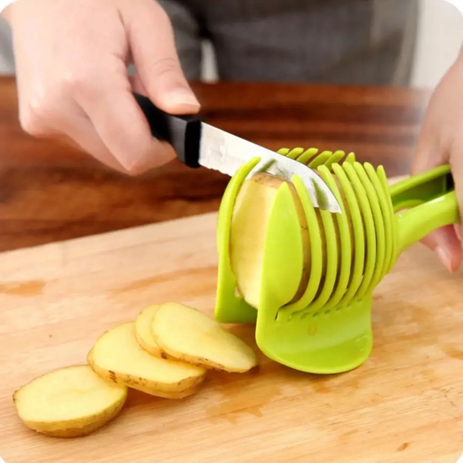 Handheld Potato Tomato Lemon Slicer Kitchen Cutting Tool