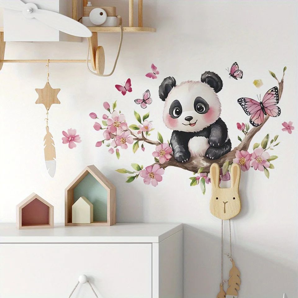 Panda Blossom Wall Sticker
