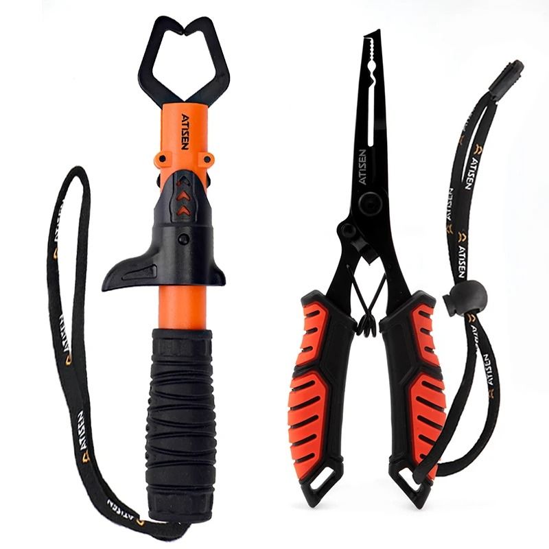 Stainless Steel Fishing Lip Gripper Professional Fish Grabber Tool
