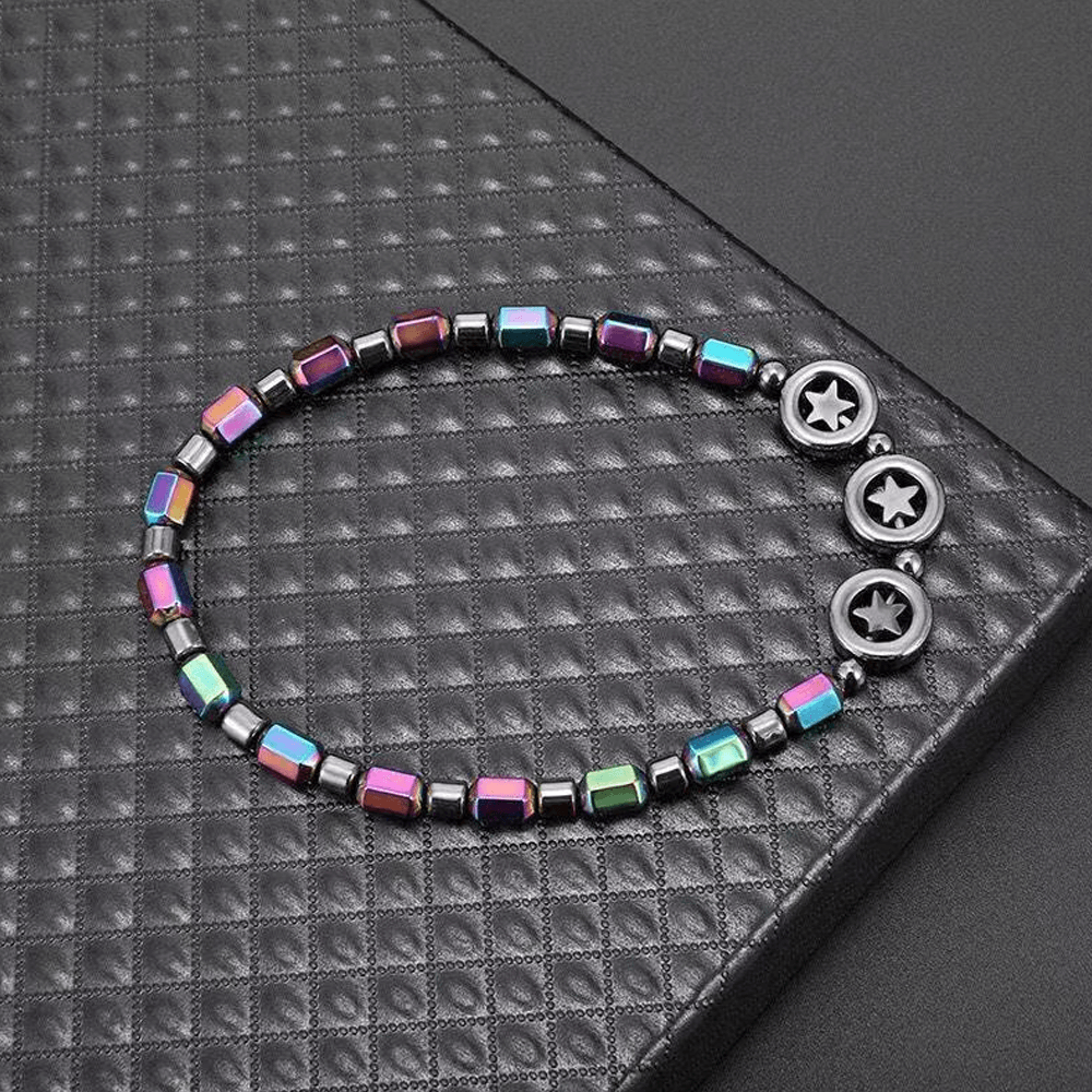 Obsidian Magnetic Therapy Anklet – Reduce Swelling & Varicose Veins | Perfect Health Gift for Her
