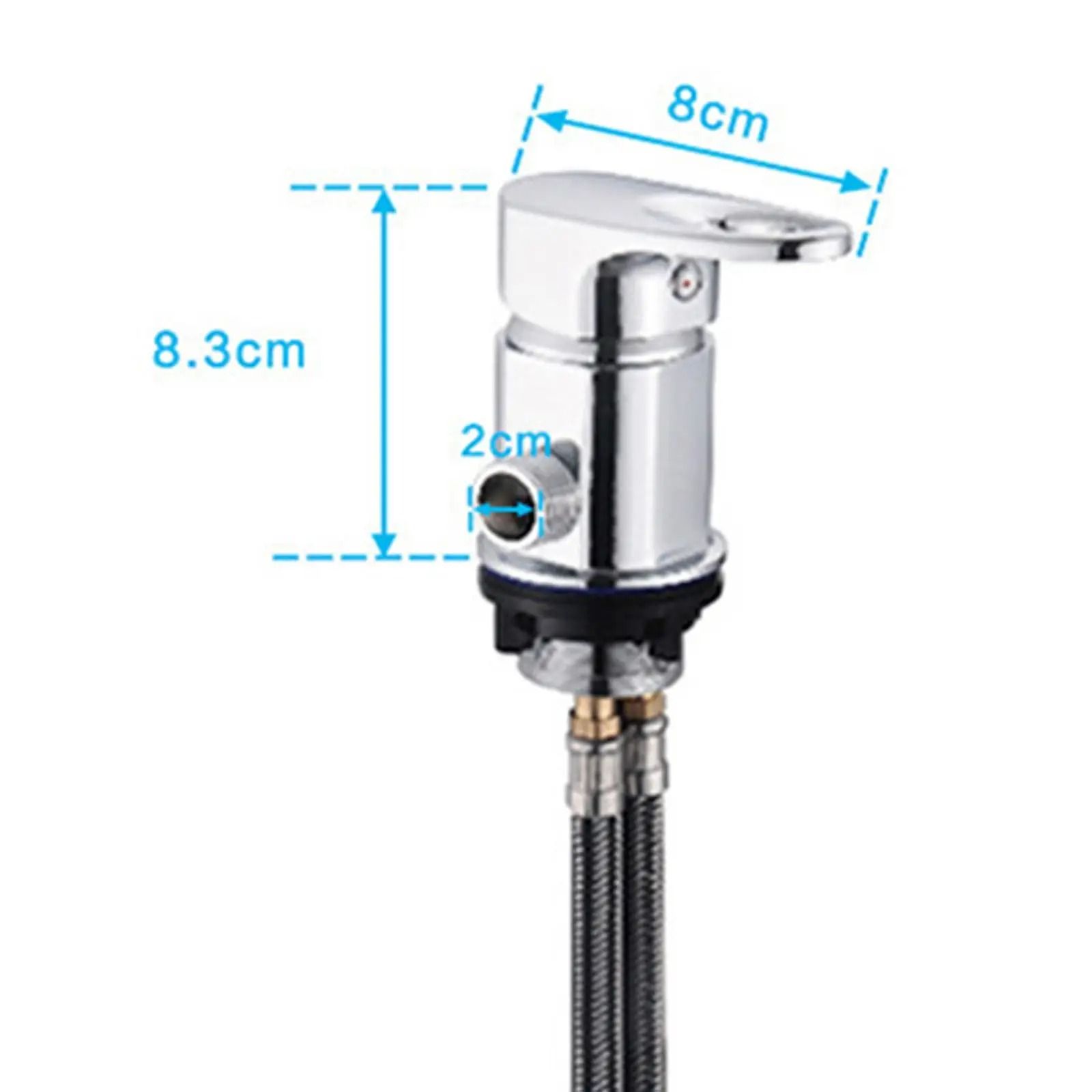 Salon Shampoo Faucet Set with Spray Hose Hot and Cold Mixer Tap