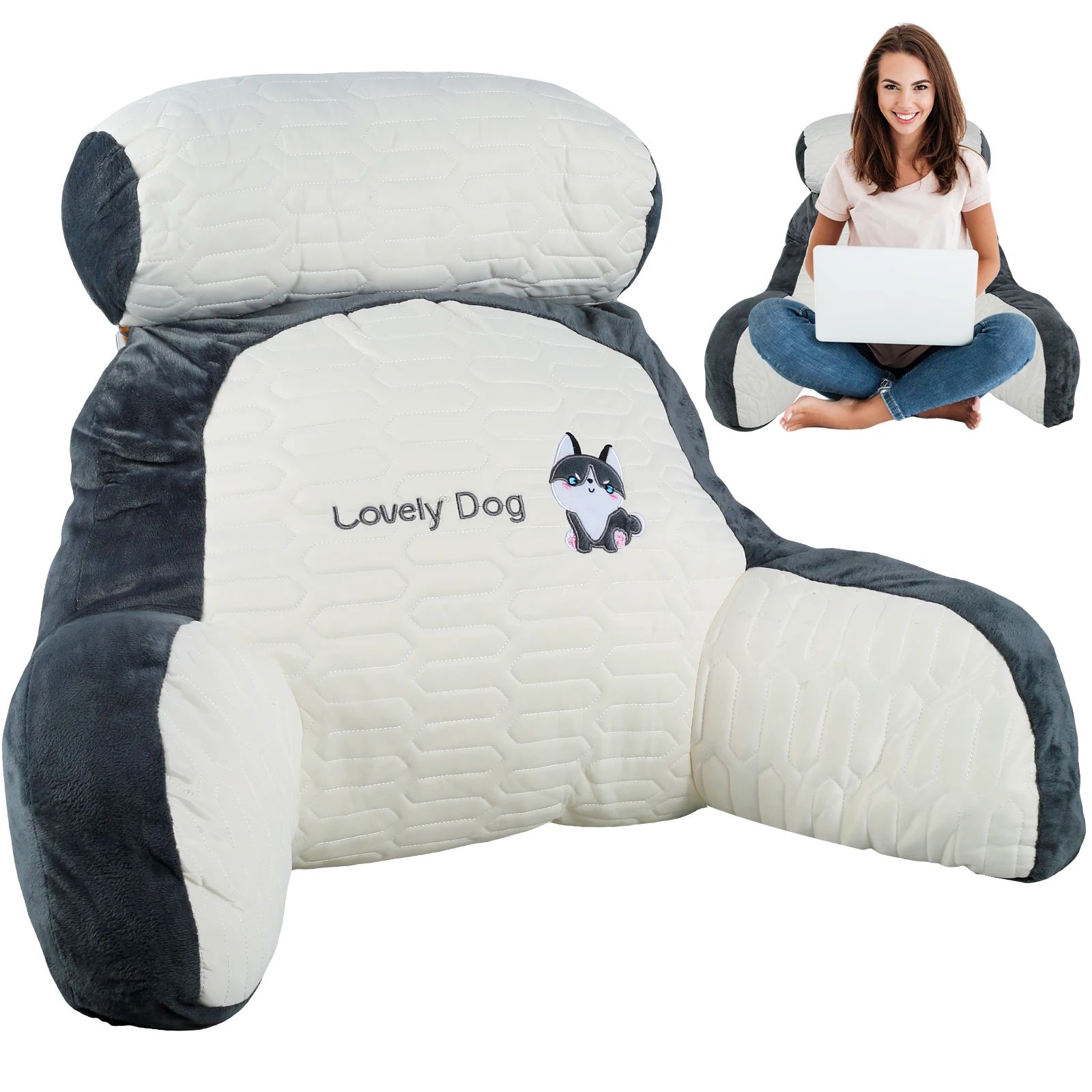 Triangular Backrest Reading Pillow Cushion