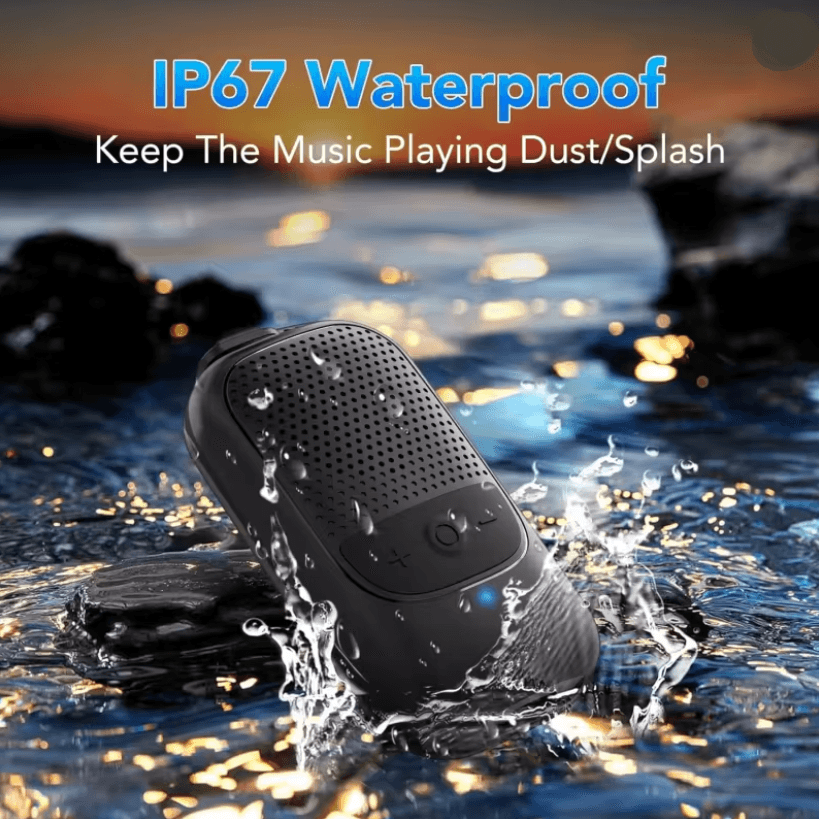 Mini Wearable ClipOn Bluetooth Speaker with ENC Mic