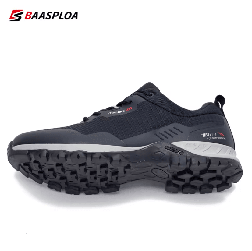 Mens Waterproof Hiking Shoes Outdoor Anti Slip Sneakers for Comfortable Trekking