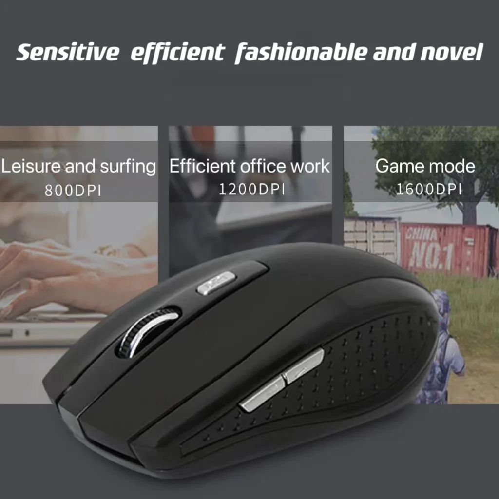 Wireless Optical Mouse Ergonomic 2.4G
