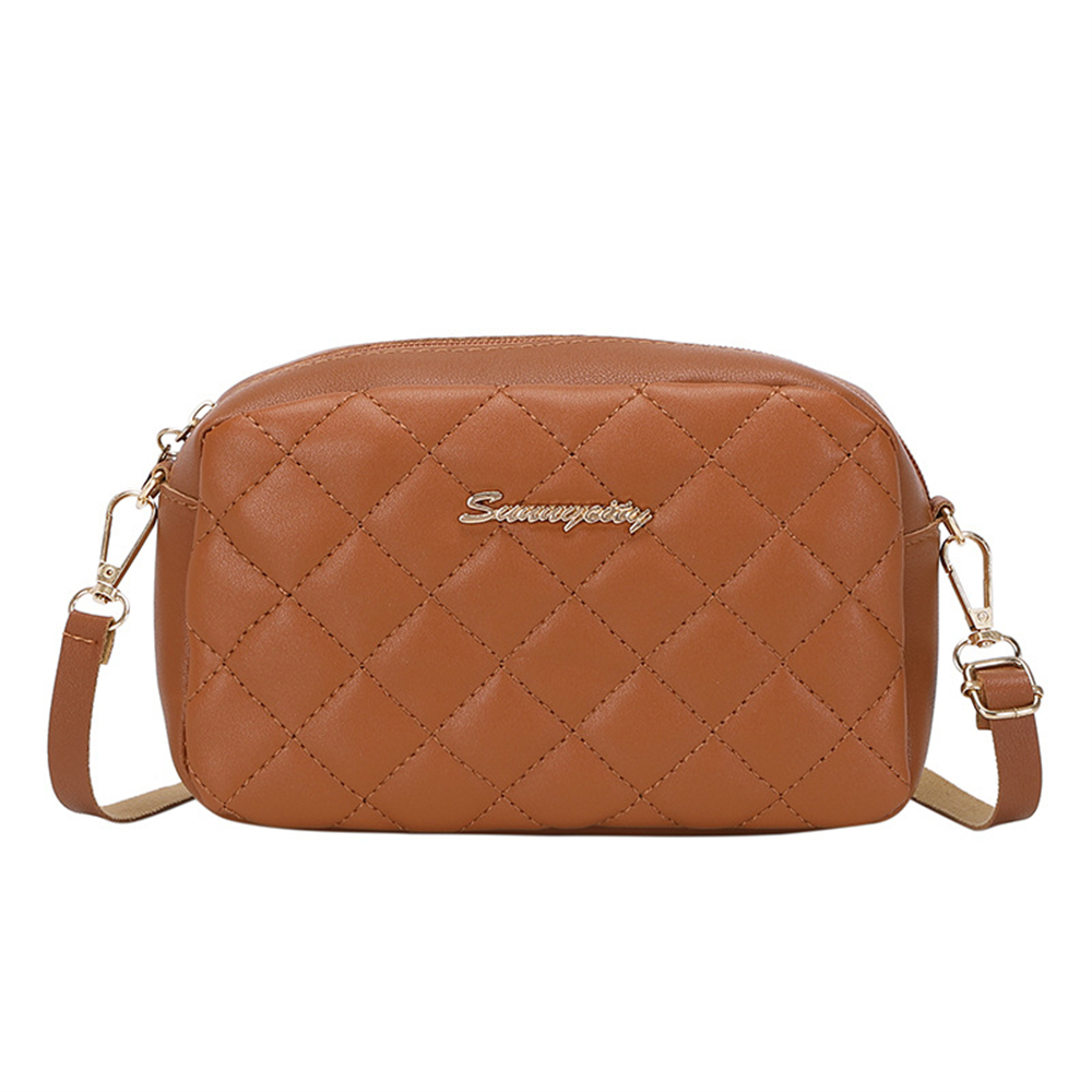 Lingge Embroidery Camera Female Shoulder Bag, Fashion Tassel Small Messenger Bag, Stylish Ladies Crossbody Bags