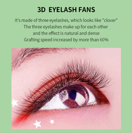 GLAMLASH L / LU / M W-Shape 3D Premade Volume Lash Extensions – Soft Faux Mink YY Style
