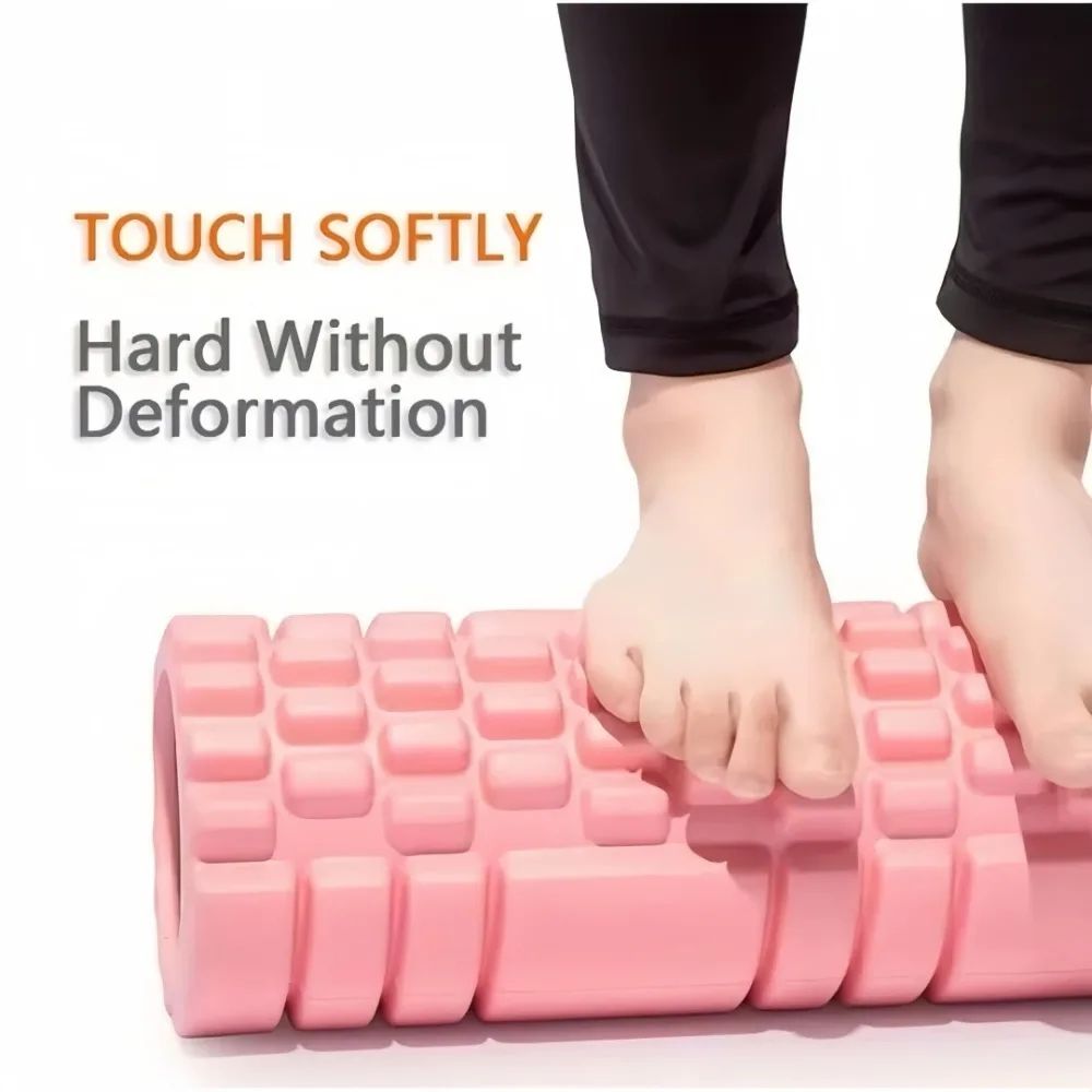 Compact Pilates Yoga Foam Roller - Deep Muscle Massage & Recovery Column