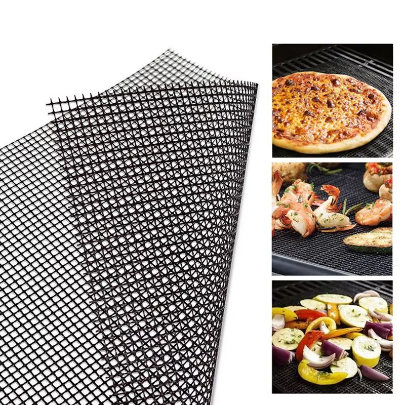 Reusable BBQ Grill Mat Non Stick Barbecue Mesh Sheet for Grilling Baking and Outdoor Cooking
