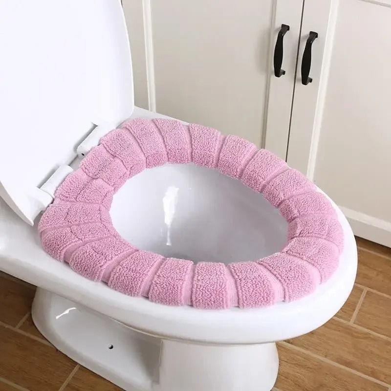 Cozy Washable Acrylic Toilet Seat Cover - Winter Essentials