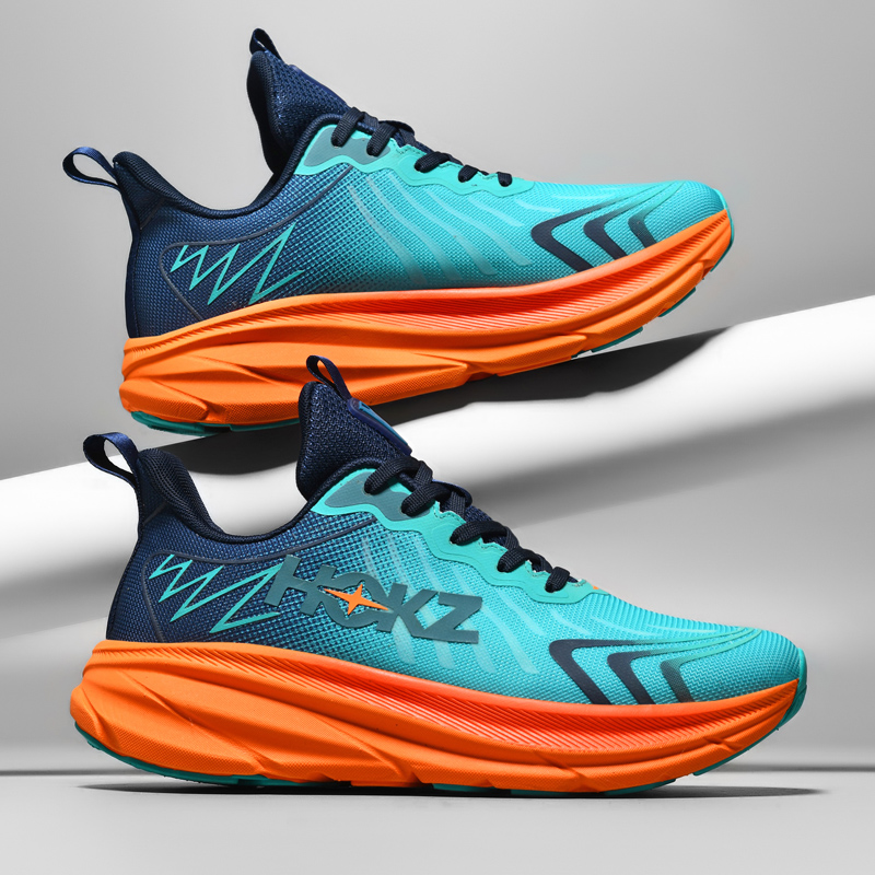 Men Breathable Running Shoes with Cushioning and Non-Slip Sole
