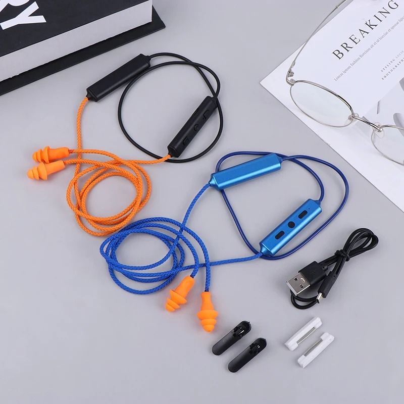 Labor Protection Bluetooth Earplug Headset with Wired Option