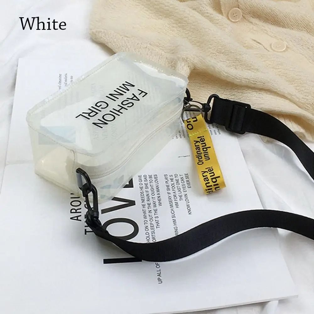 CandyClear Transparent PVC Crossbody Jelly Bag Mini Shoulder Tote