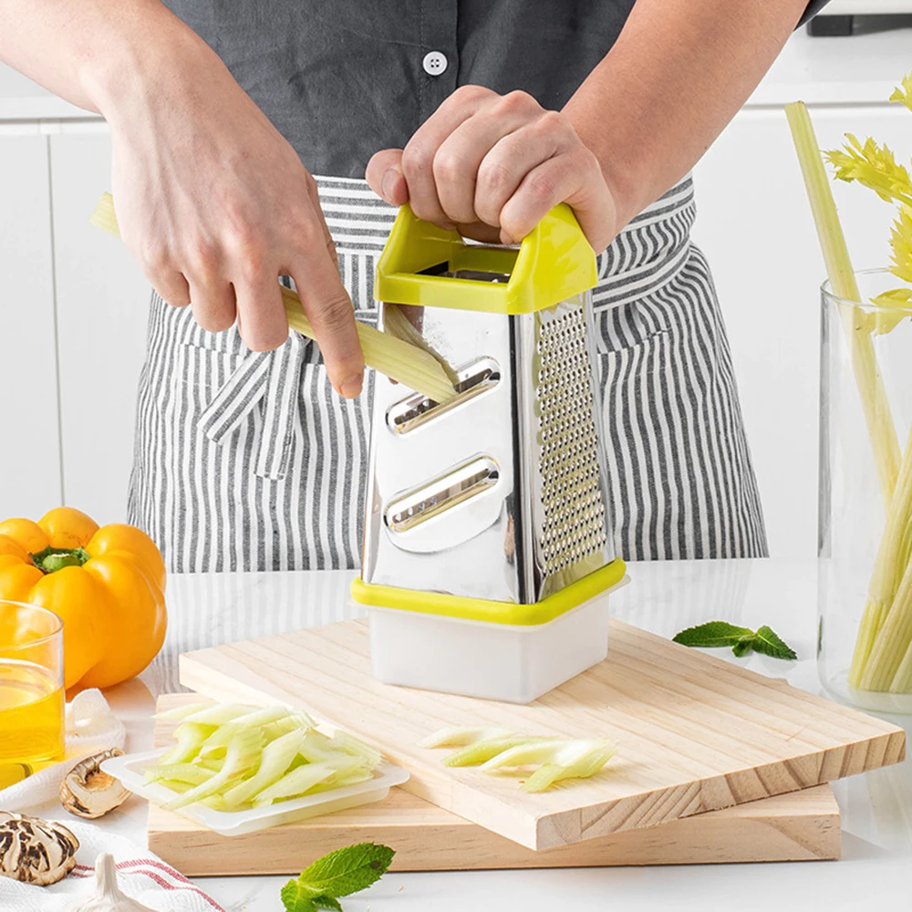 Manual Vegetable Grater Chopper Stainless Steel Cheese Garlic Ginger Fruit Slicer Multifunctional Kitchen Gadget