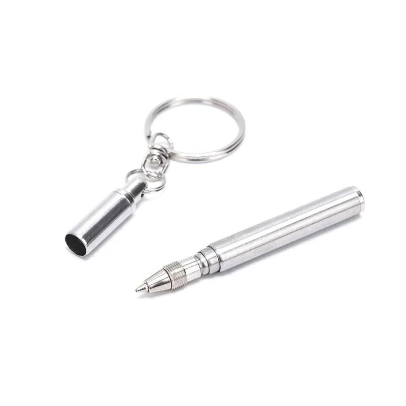 Mini Telescopic Stainless Steel Keychain Pen | Precision EDC Writing Tool