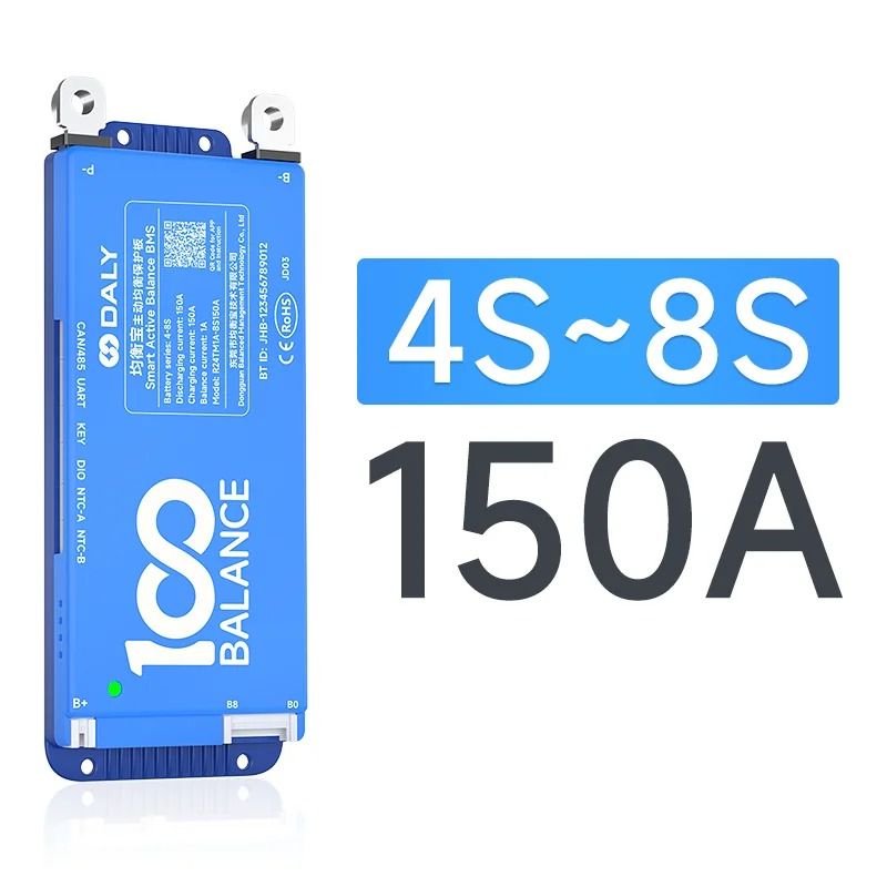 Smart BMS with Bluetooth and WiFi Active Balance Protection