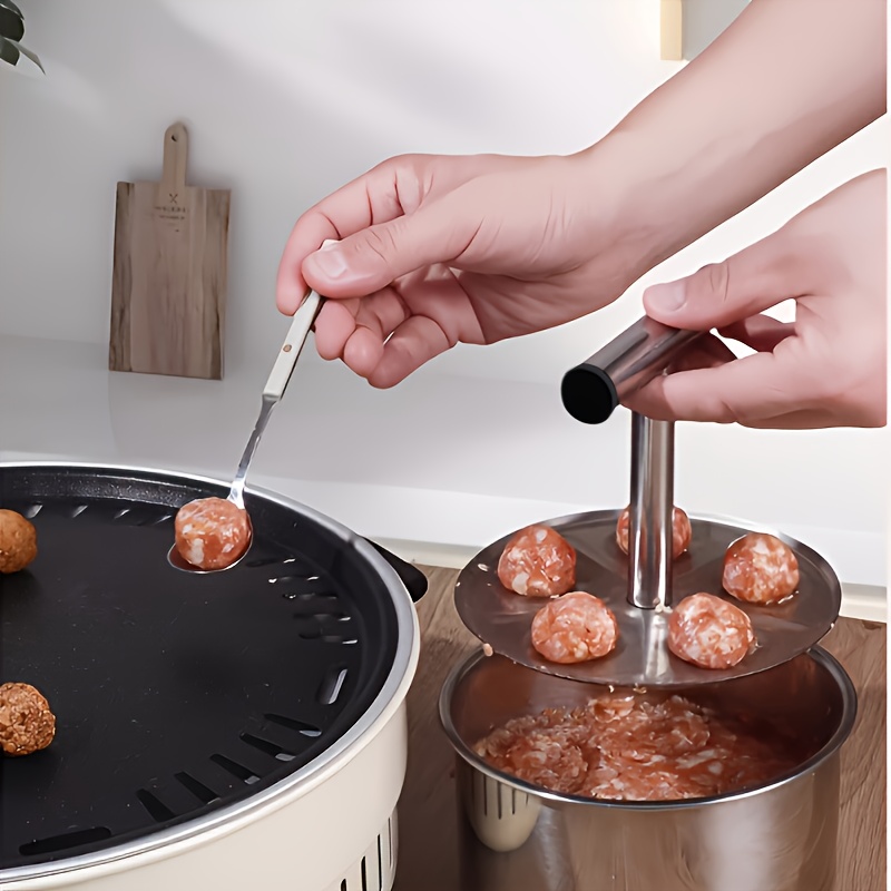 Stainless Steel Meatball Maker Press Mold Ergonomic Handle