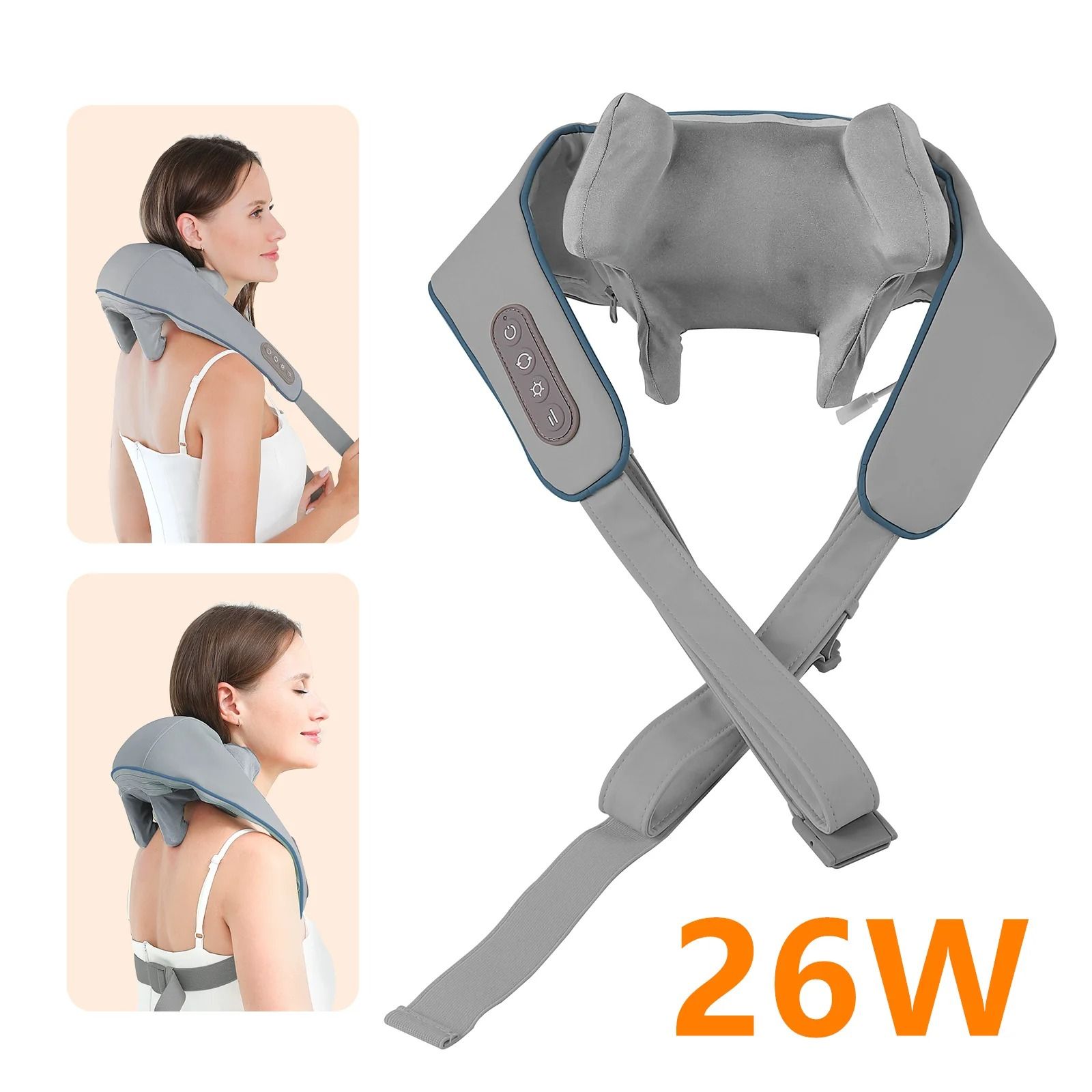 Neck and Shoulder Massager Wireless Back Kneading Massage Shawl