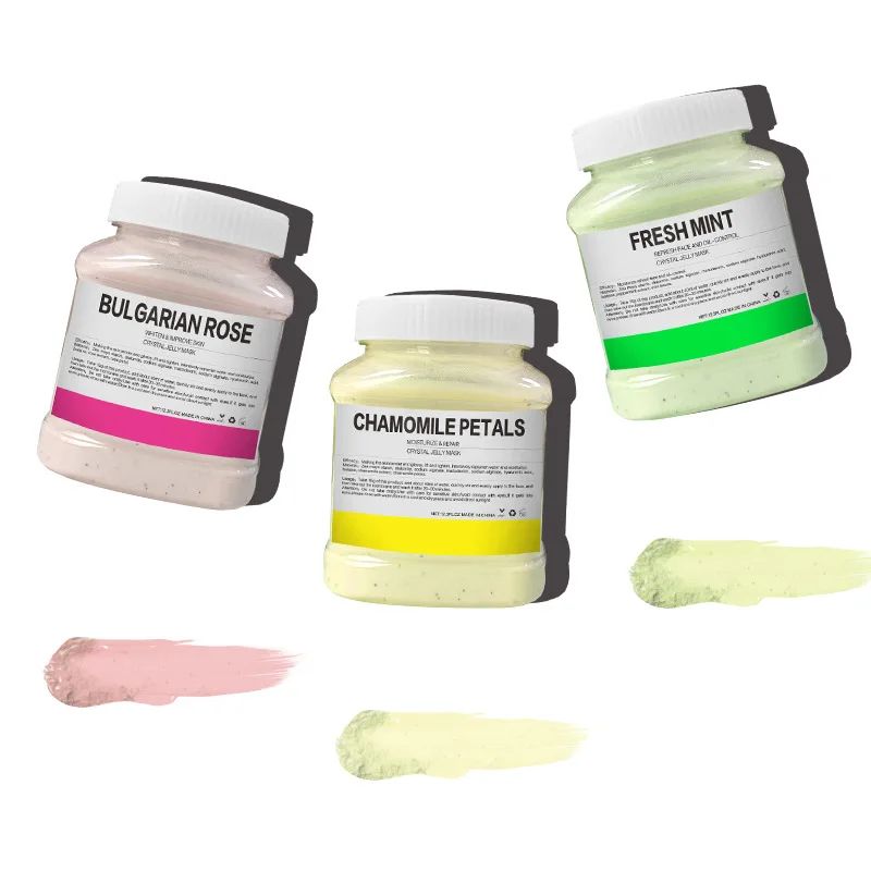 GlowAura 24K Gold Jelly Mask Powder – Rose Petal Hydrating Crystal Soft Mask