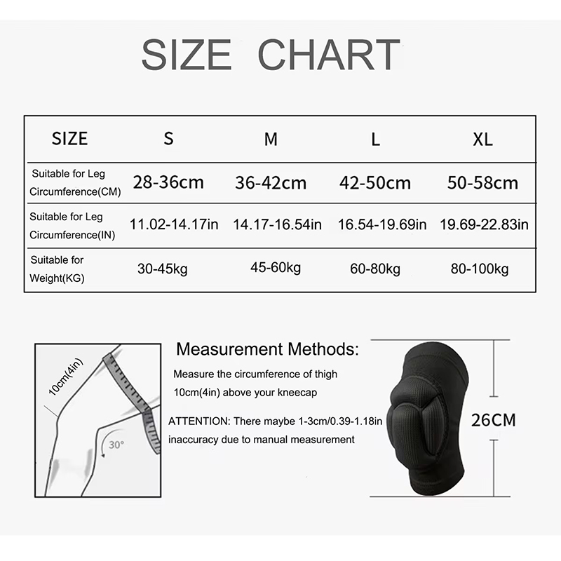 Thickened Protection Sports Kneepad, Gym Support & Fitness Gear, Basketball Brace Protector, Non Slip Pads