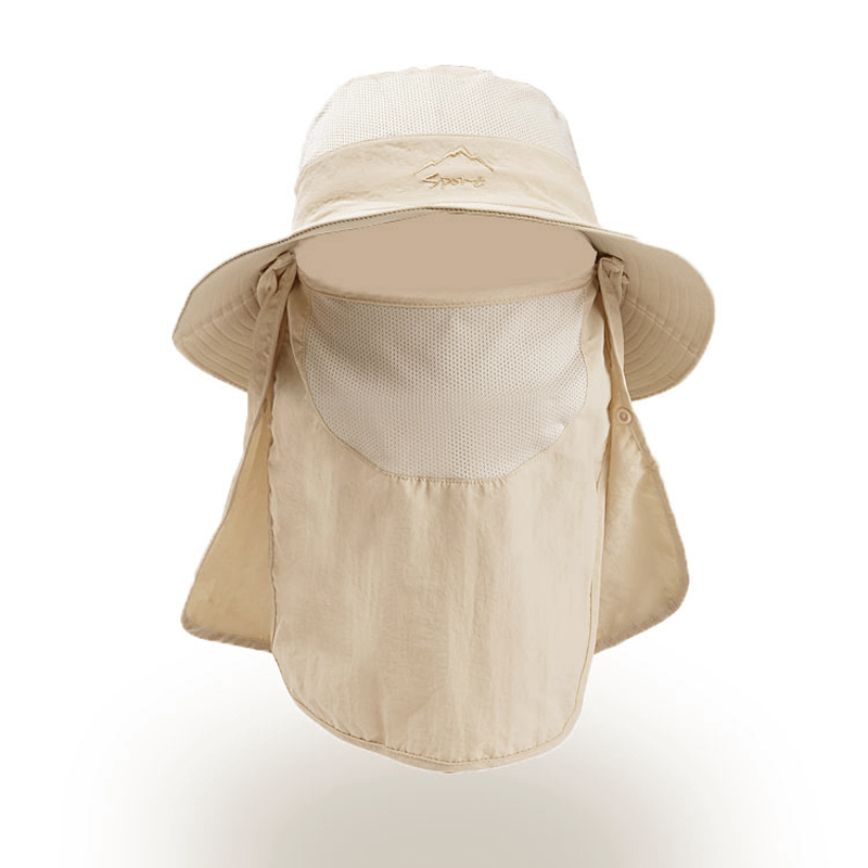 Quick Dry Fishing Hat with Face Cover Breathable Sun Protection Hat